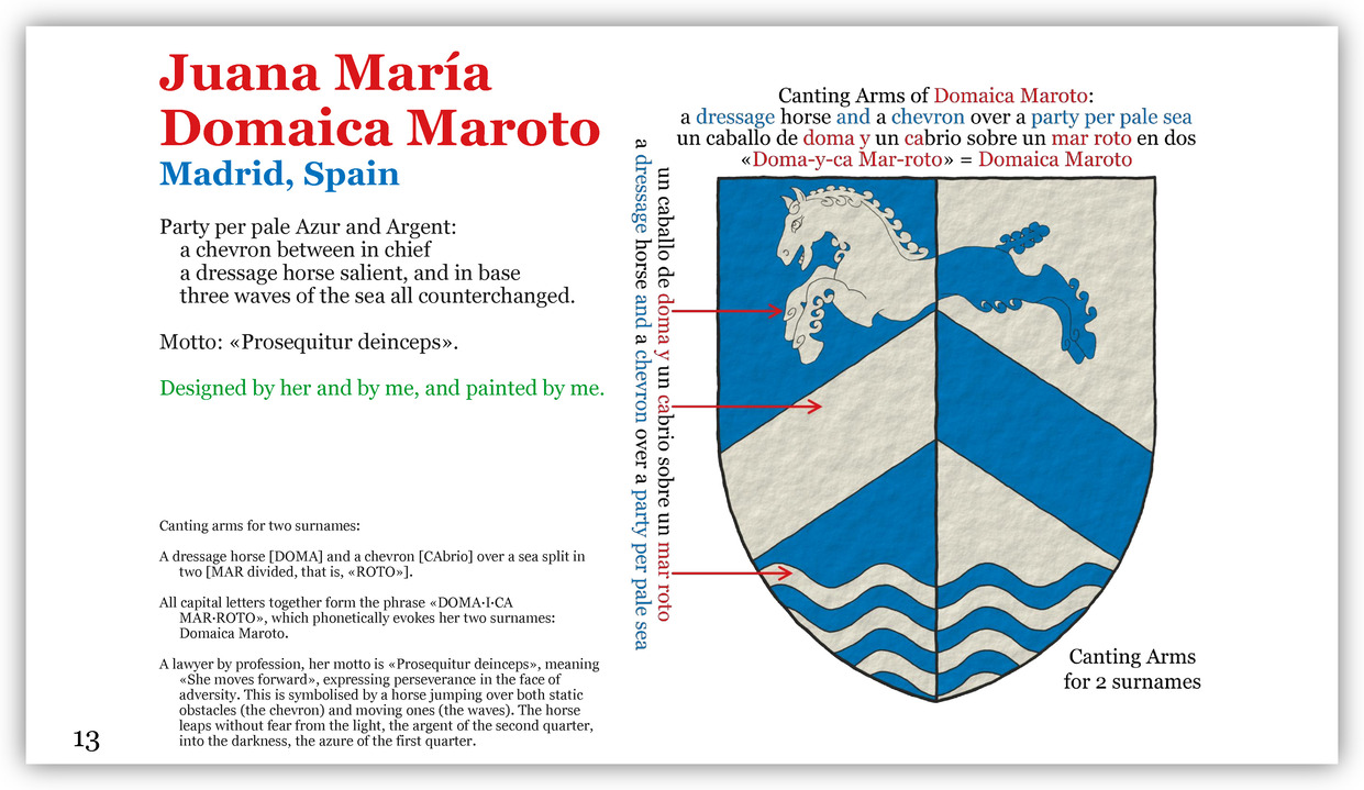 Coat of arms of Juana Mar�a Domaica Maroto in Women's Arms.