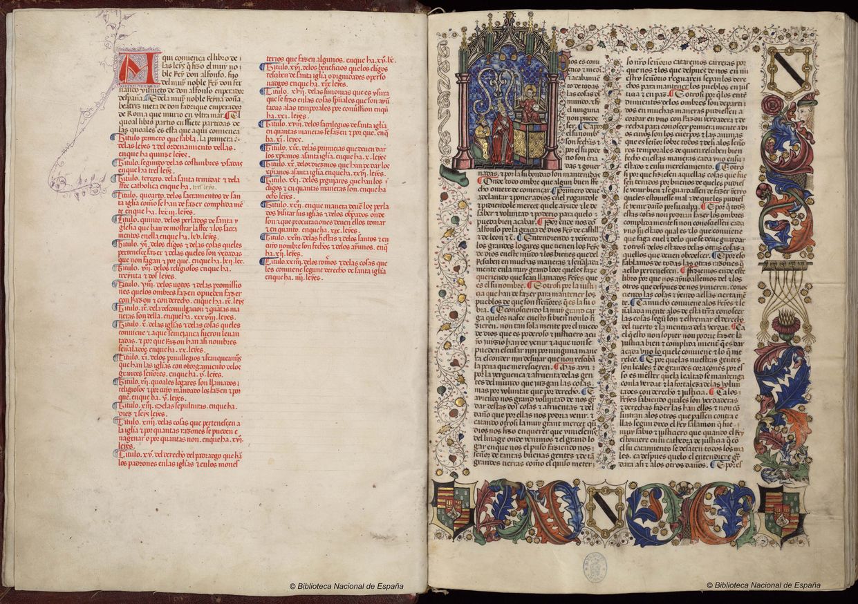 The Seven-Part Code, Alfonso X of Castile, pages 14 and 15