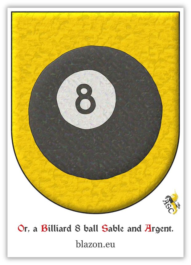 Or, a Billiard 8 ball proper.