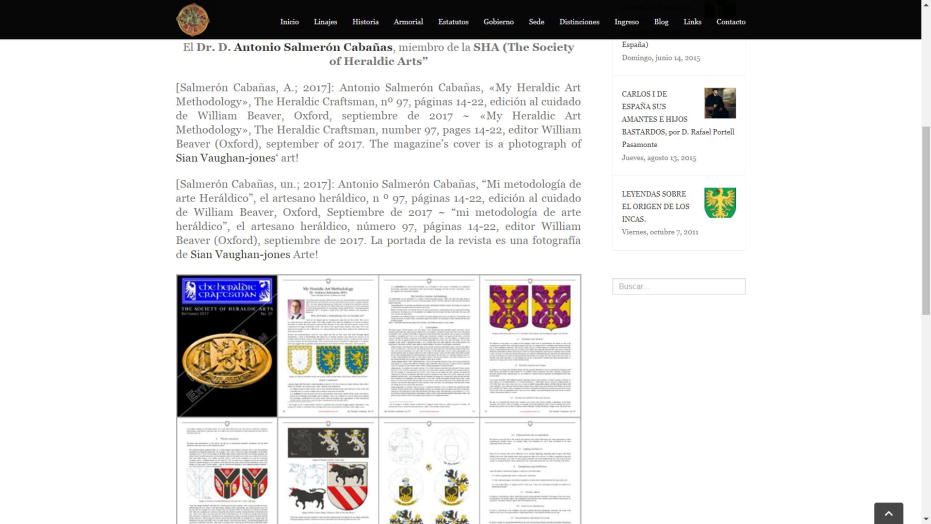 My Heraldic Art Methodology, The Heraldic Craftsman, Doce Linajes