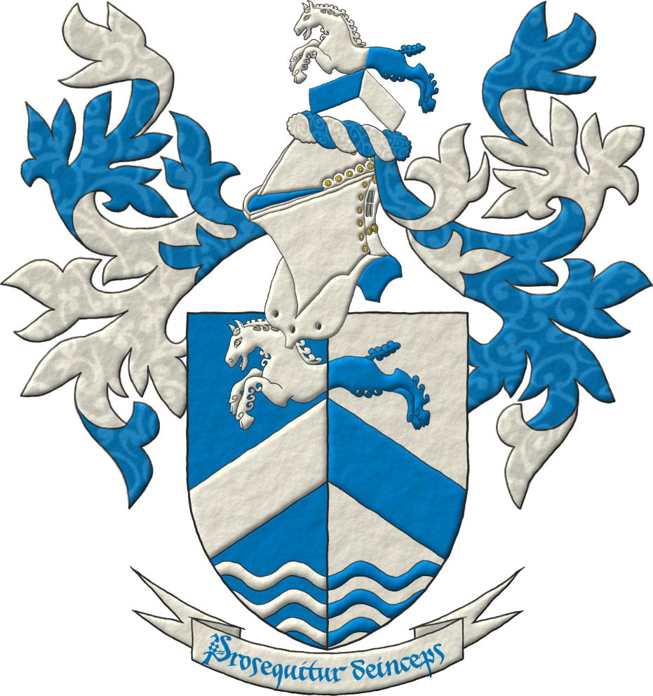 Canting arms with its crest
