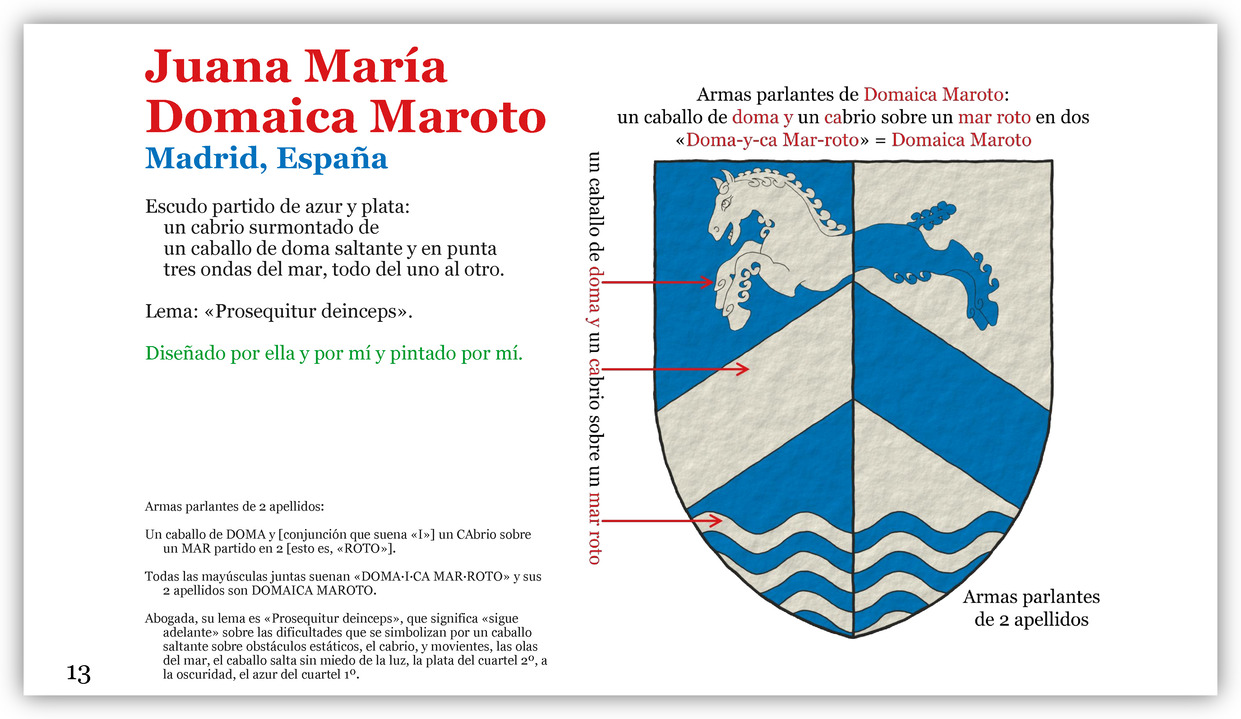 Escudo de Juana Mar�a Domaica Maroto en Armas de Mujer.