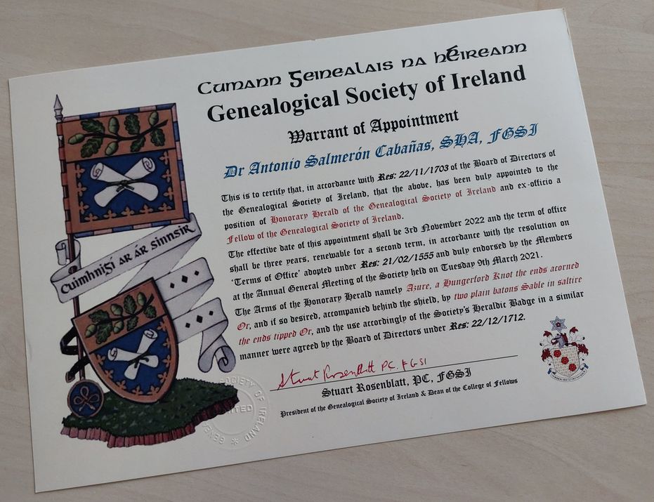 Genealogical Society of Ireland's Fellow