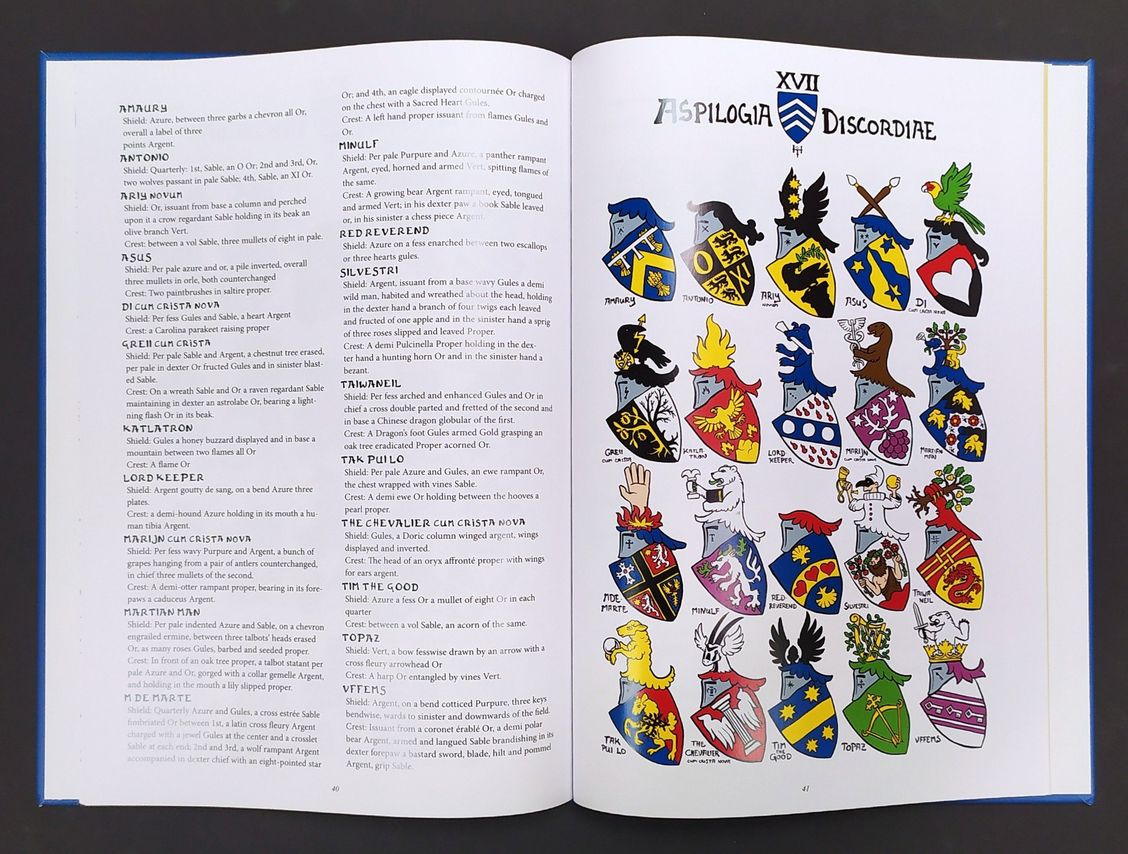 Page 41 includes my coat of arms, second in the first row.