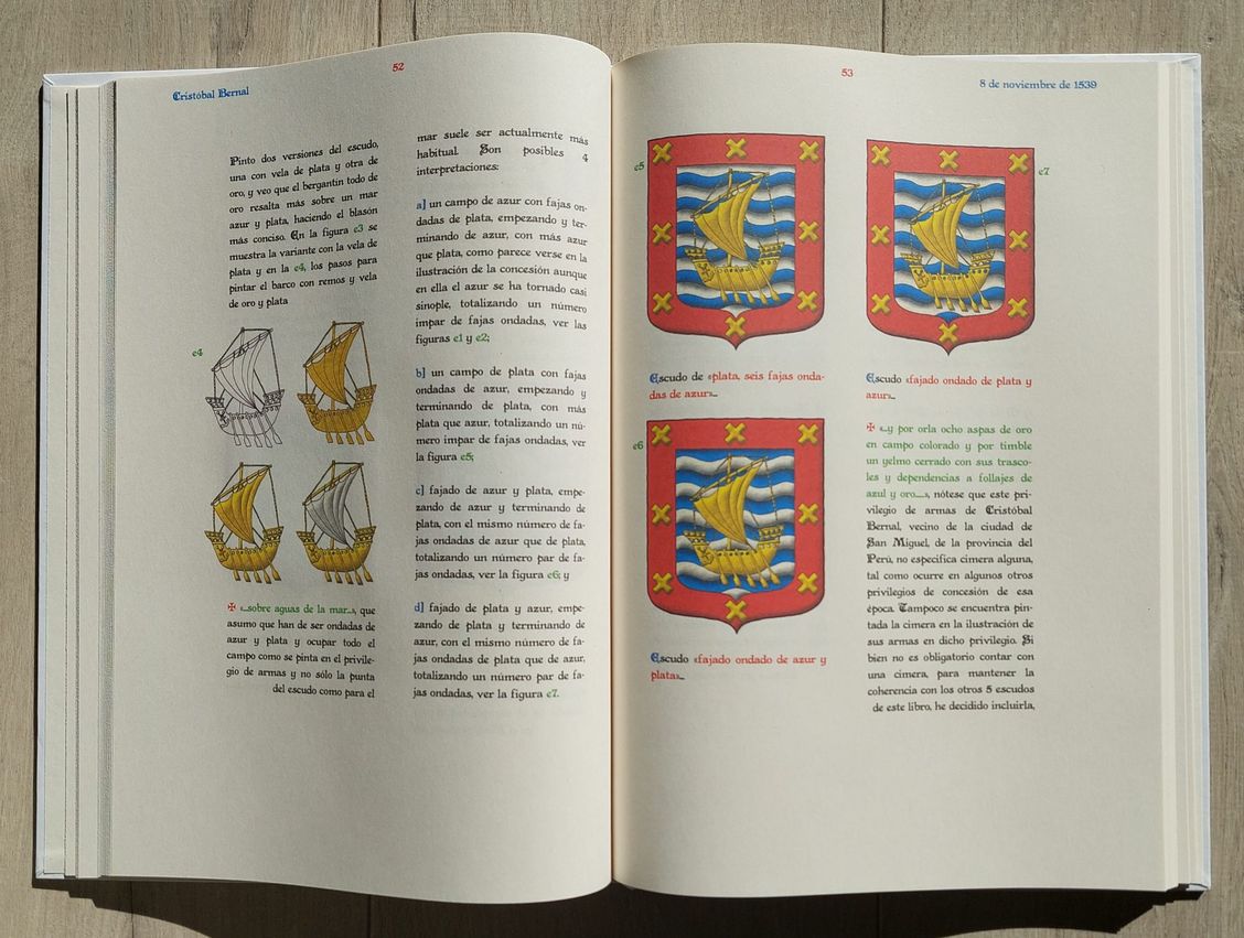 Pages 52 and 51 of the book by Antonio Salmern Cabaas, Interpretation of Six Coats of Arms.