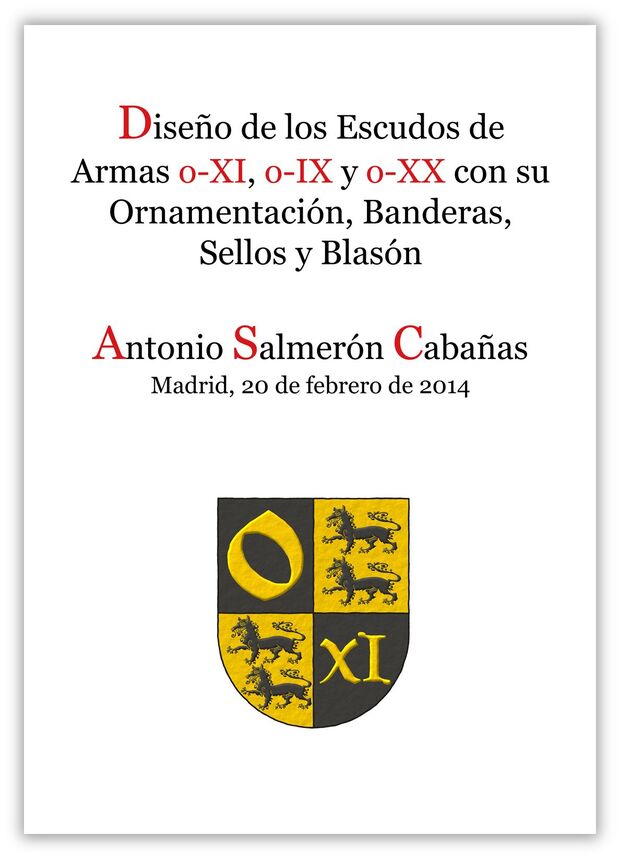 Design of the coats of arms o-XI, o-IX, o-XX