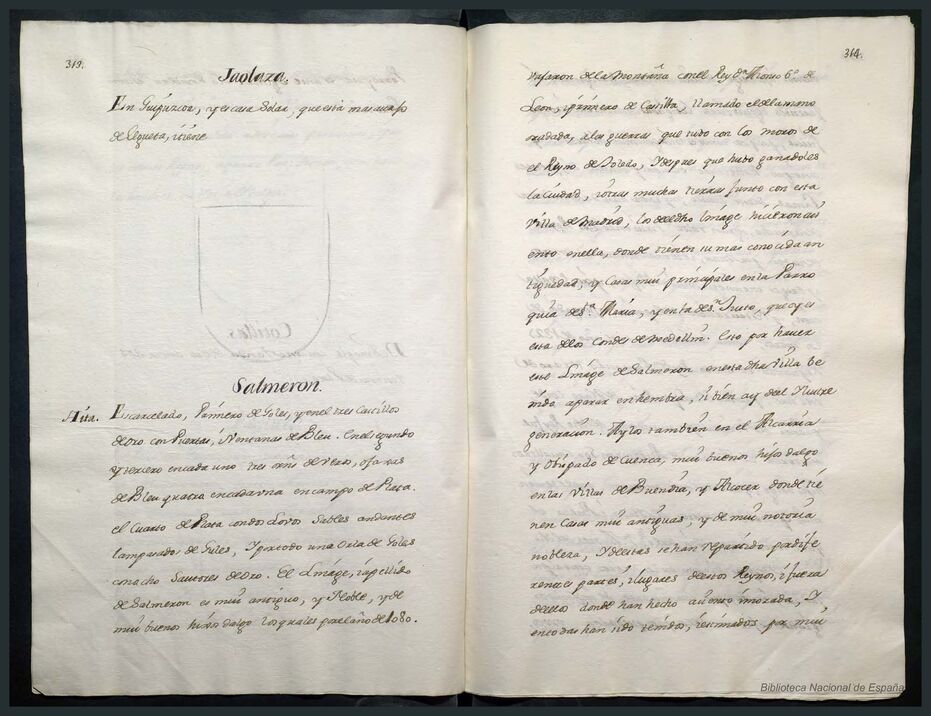 Formulario de Armera, volume 3, page 828, Miguel de Salazar y Mendoza