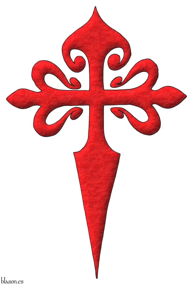 Una cruz de Santiago.